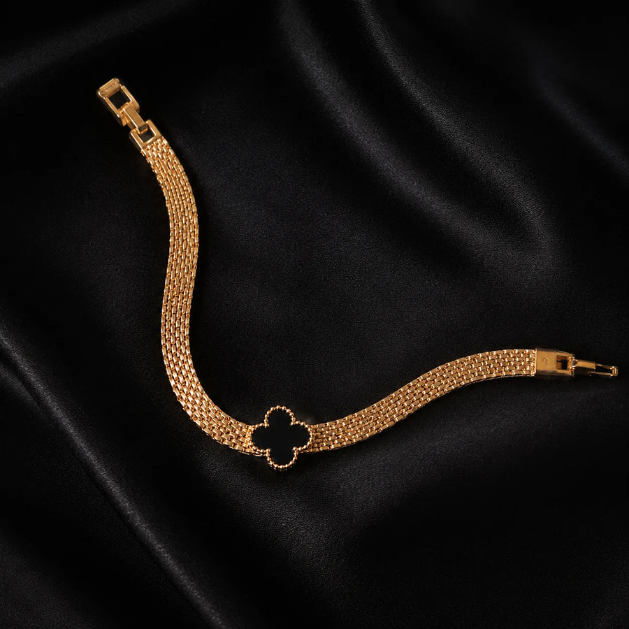 Black Clover Mesh Bracelet