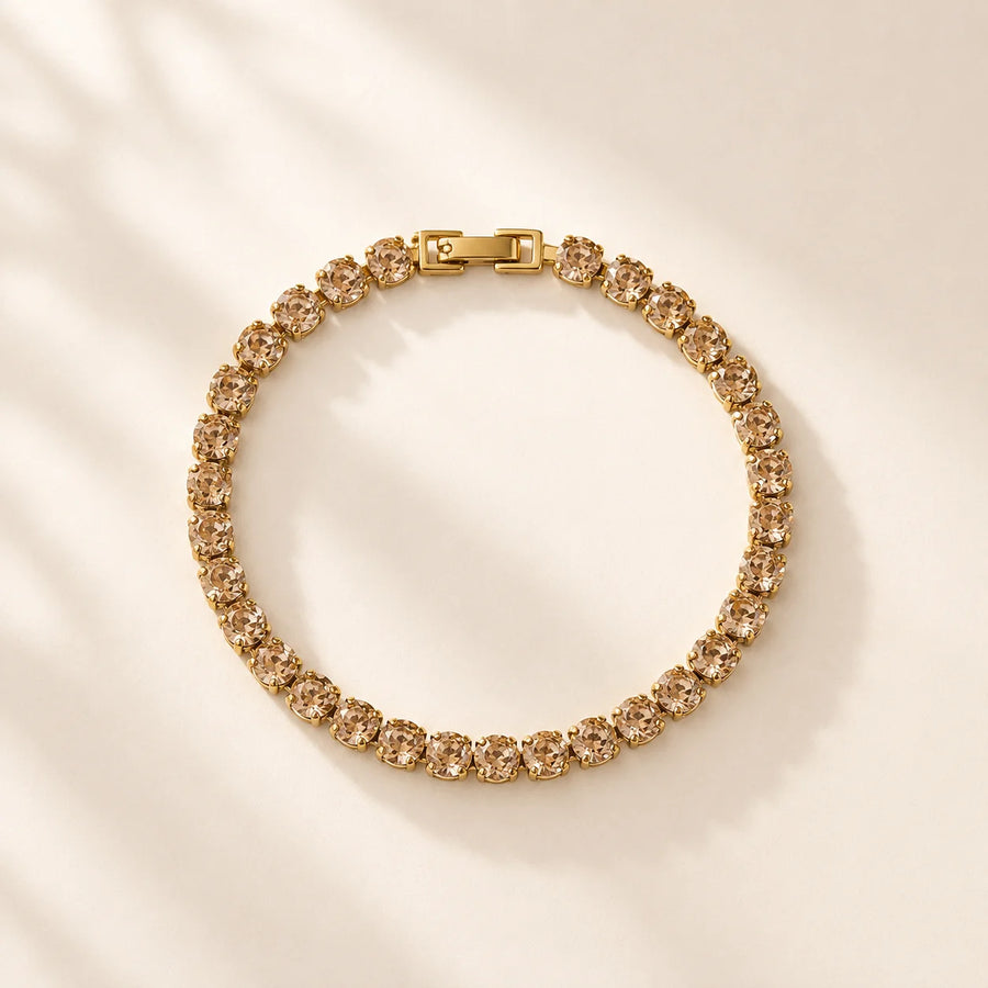 Textured Gold Chain Bracelet