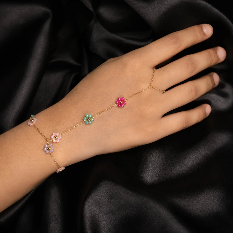 Multicolor Floral Hand Chain