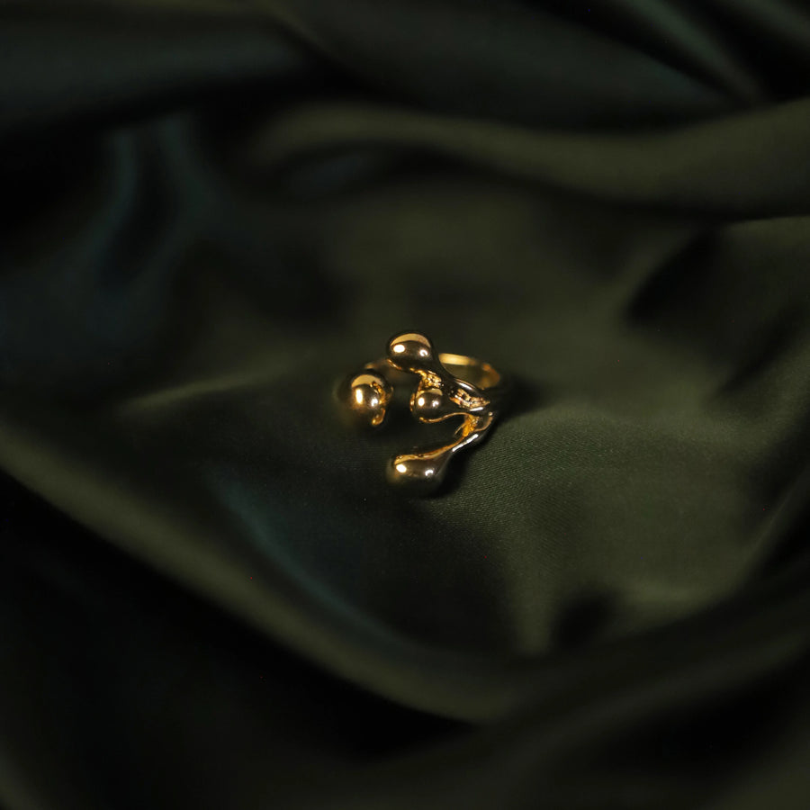 Hammered Texture Stainless Steel Ring