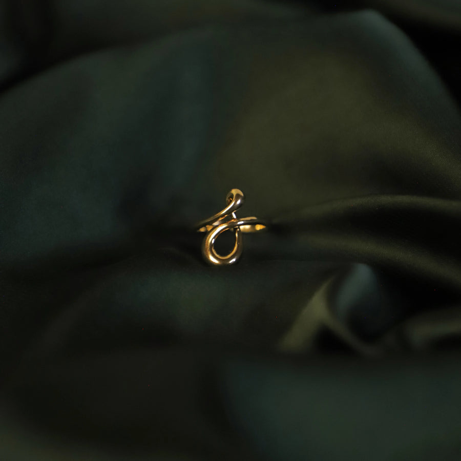 Black Inlay Stainless Steel Ring