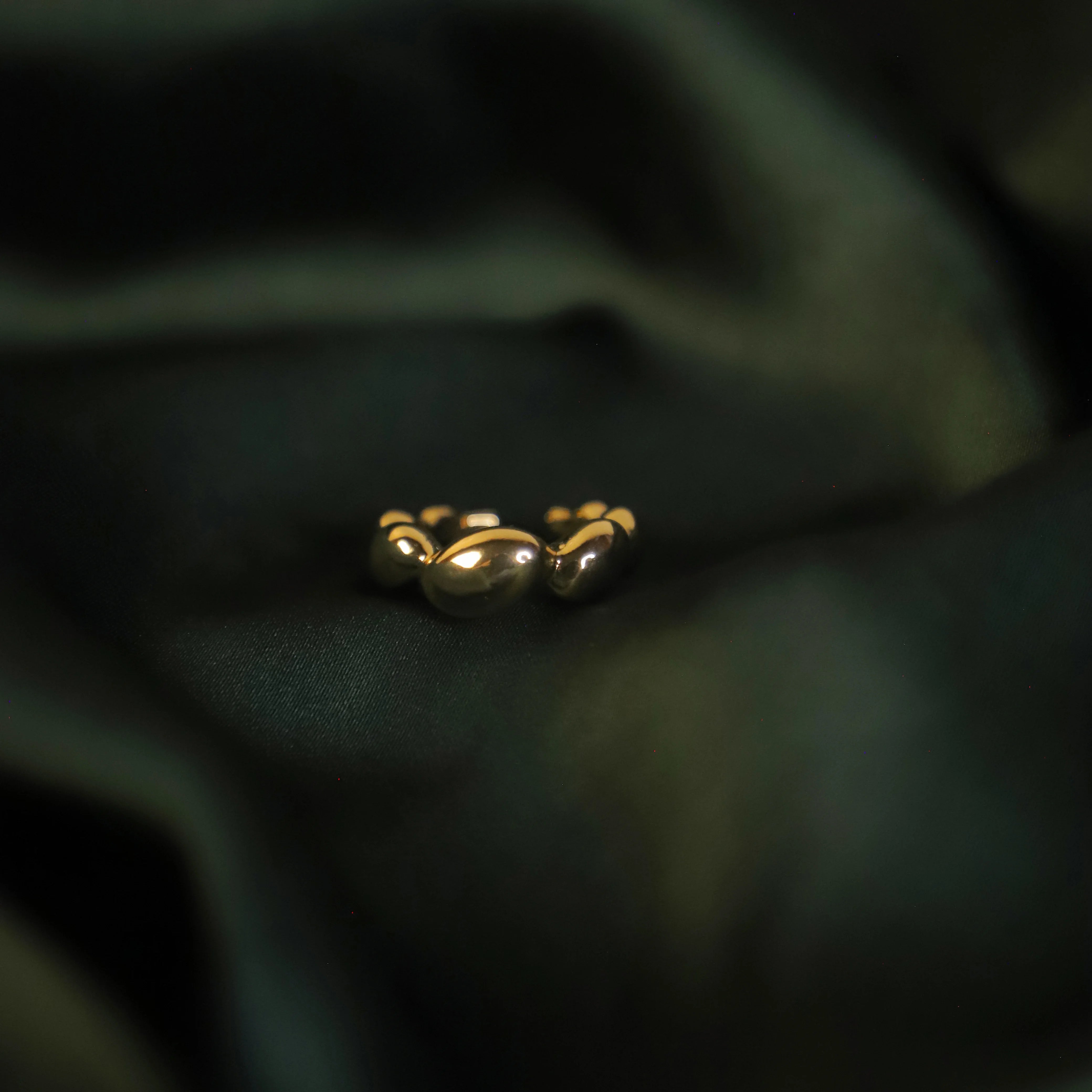 Crystal Halo Pure Metal Ring
