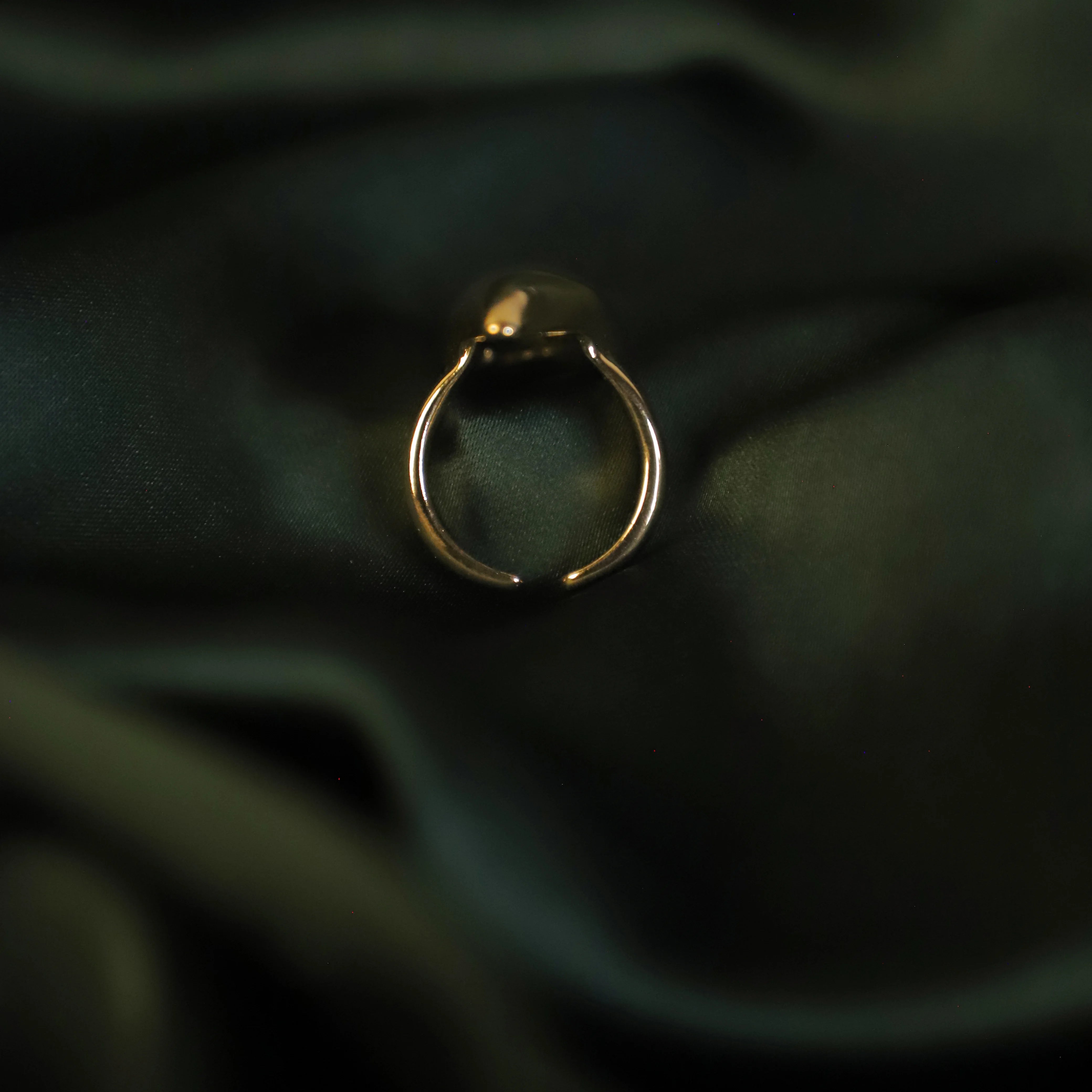 Open Adjustable Pure Metal Ring detail view