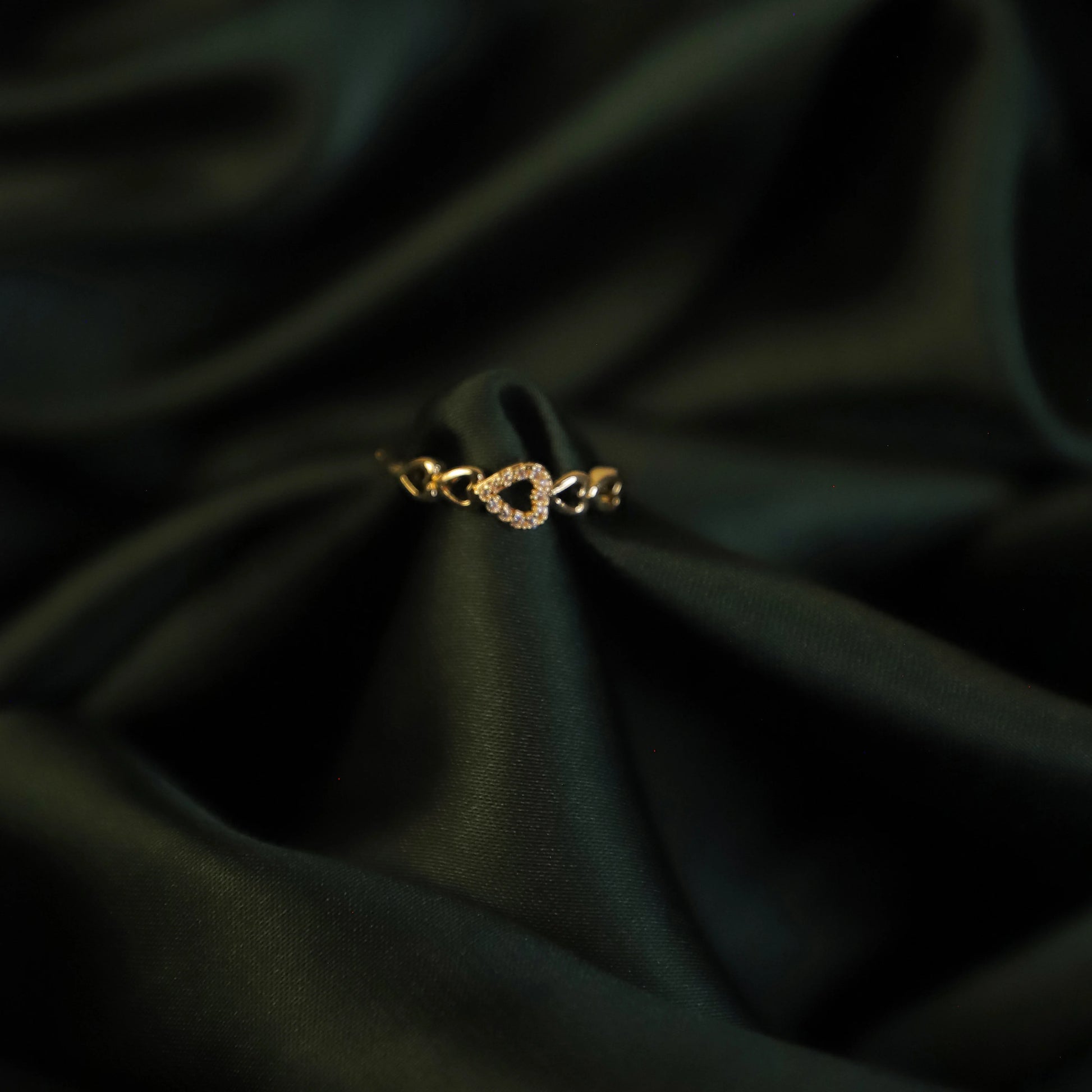 Thin CZ Line Stainless Steel Ring