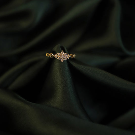 Dainty Single CZ Stainless Steel Ring