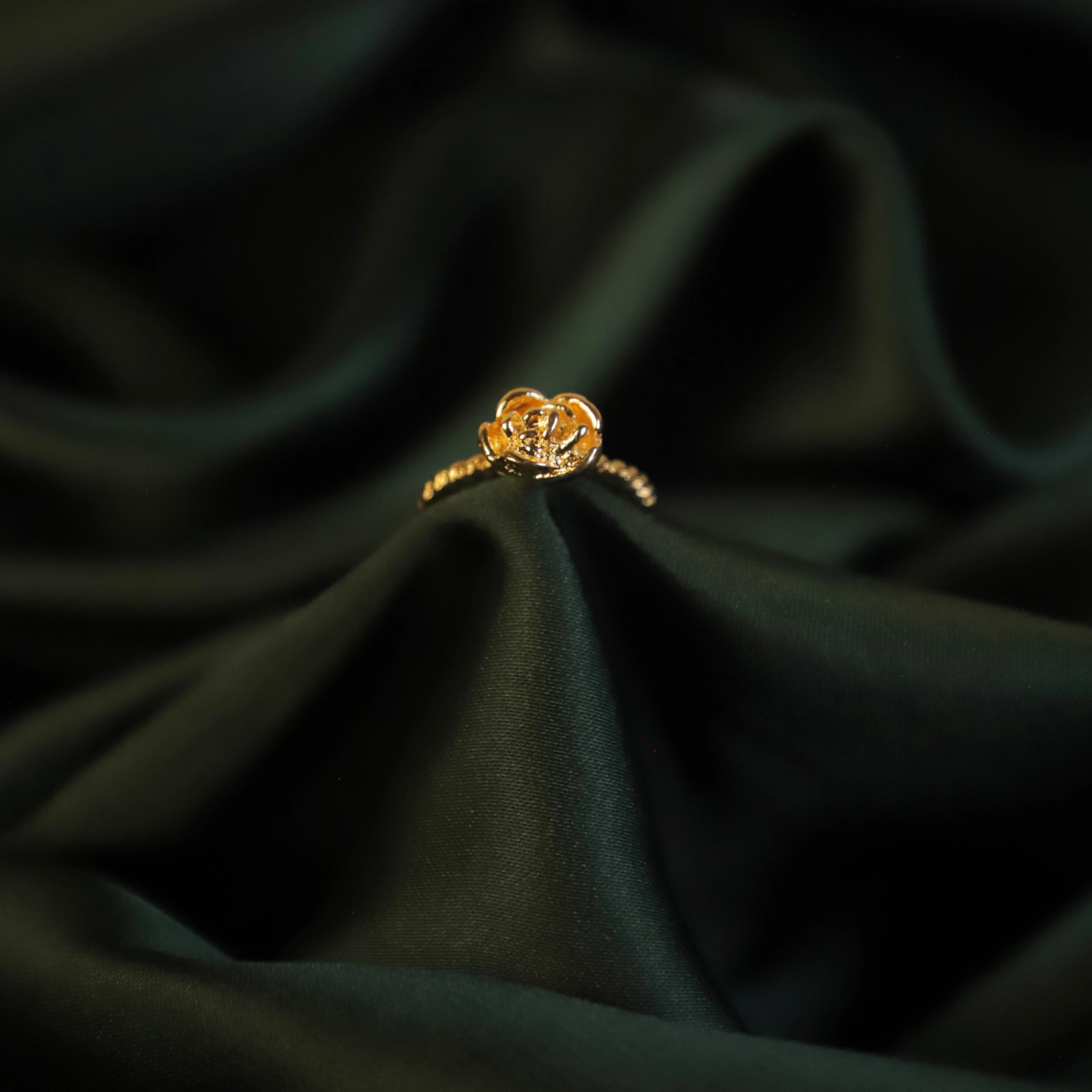 Geometric Faceted Stainless Steel Ring