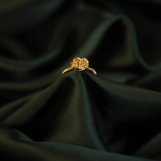 Geometric Faceted Stainless Steel Ring